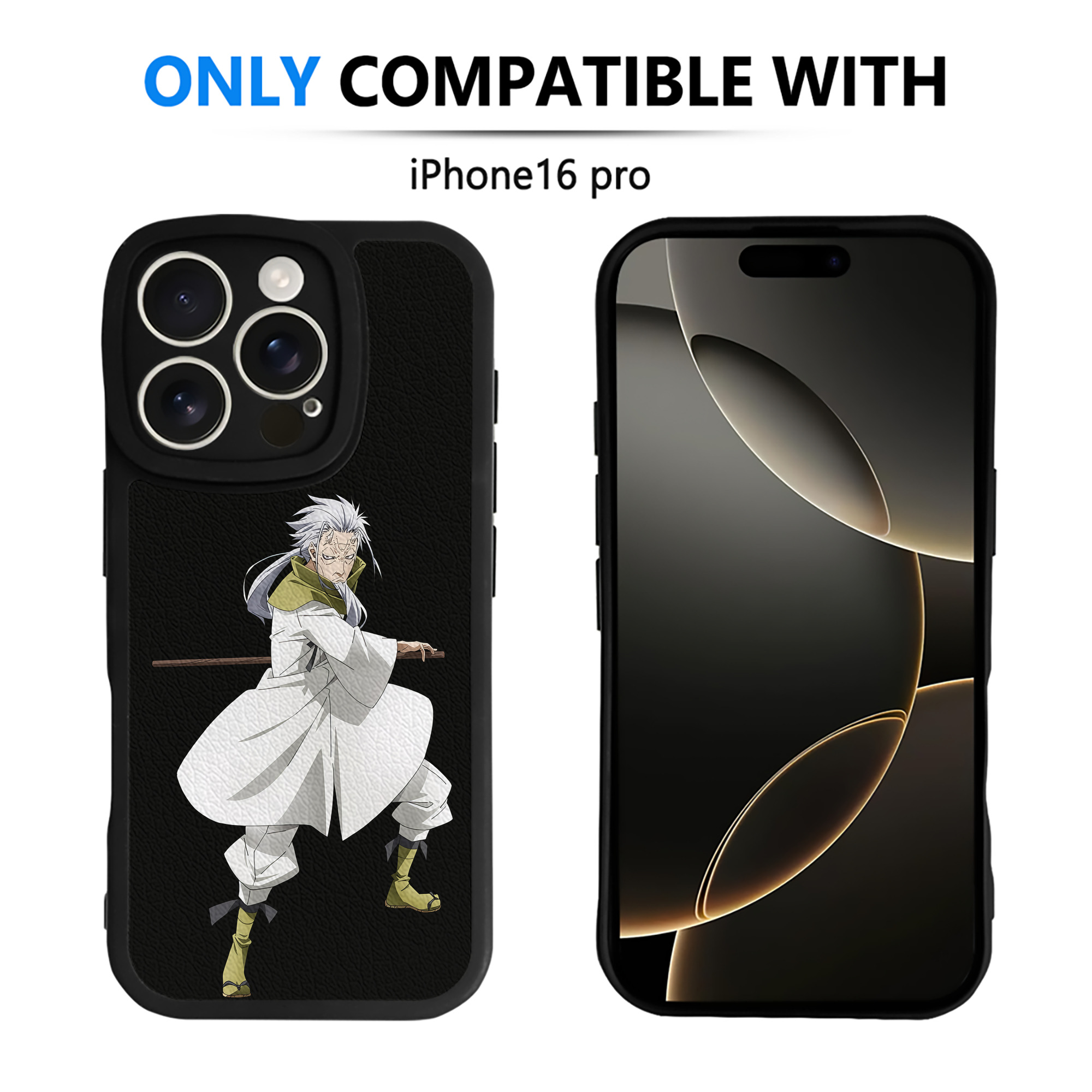 （画像用） 転スラ Regarding Reincarnated to Slime 【iPhone 16シリーズ対応】シリコンスマホケース（レザー調） 材質：シリコン